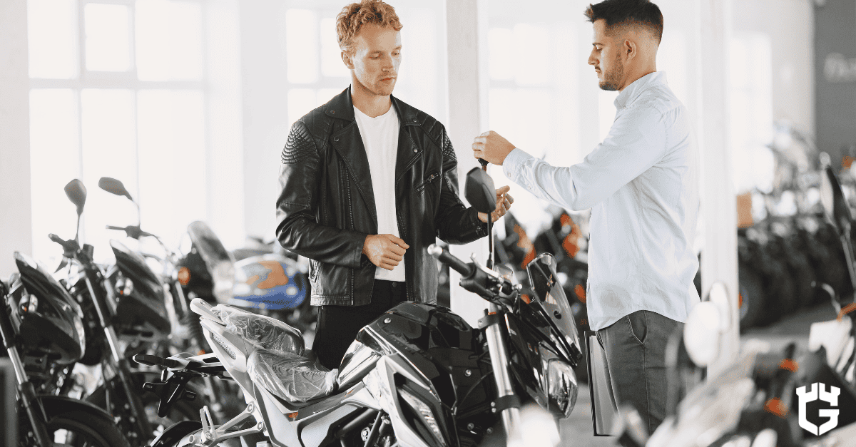 discussing motorcycle insurance