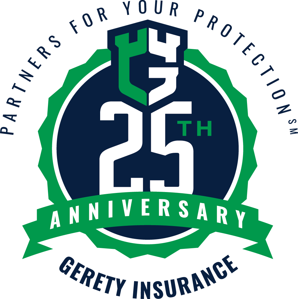 Gerety Insurance 25th Anniversary logo